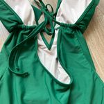 Cupshe Green Ruffle Cut Out One Piece Swim Suit Size M Photo 5
