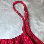 Jonathan Martin Vintage Y2K Babydoll Dress Womens 7 Red Floral Spaghetti Strap Photo 11