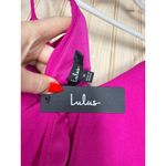Lulus NWT  Make It a Date Magenta Sleeveless Wide-Leg Jumpsuit Party Size M Photo 5