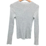 Love by Design NEW Women Size Large Gray Skivvy Ribbed Knit Sweater Photo 1