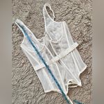 Victoria's Secret Victoria’s Secret Bustier Corset Lingerie White Bride Honeymoon L Large Photo 6