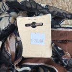 NWT Passage to India Glitter Floral Scarf Brown Photo 2