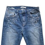 Mavi Jeans Co Jeans Women Size 30 Blue Stretch Denim Pearl Embellished Bling Photo 1