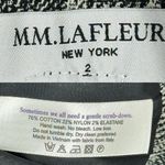 MM.LaFleur The Aditi Dress Crackle Sleeveless Sheath Black White Size 2 Career Photo 14