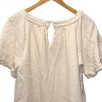Aura Boho Square Neck Gauze Drop The Act Mini Dress Cream Medium Photo 3