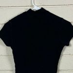 Brandy Melville Mock Turtleneck Black Tee one size Photo 5