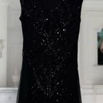 Danity Women’s Black Sequin Embellished Mini Dress Size L Photo 0
