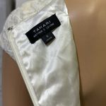 Tahari  Arthur S Levine Cream Lace and Sequin Zip Back Maxi Dress Gown Womens 8 Photo 11