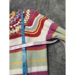 David Brooks Multicolor‎ Striped Sweater With Crocheted Neckline Long Sleeves PM Pink Size undefined Photo 6