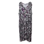 Catherines NWT Floral Jersey Sleeveless Maxi Dress Size 4X Pockets Photo 1