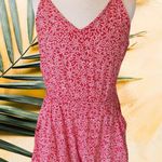 Divided Romper Red Floral Shorts Womens 2 XS  Photo 2