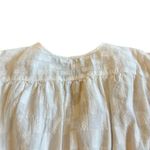 Madewell V-Neck Smocked-Waist Top Blouse Shirt Square Jacquard Print Size Small Photo 8