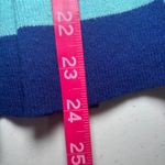 Banana Republic ‎ Striped Peplum Pullover Sweater M Medium Blue Violet Aqua Teal Photo 5