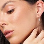 Stella & Dot Gold and CZ Kite Stud Earrings Classic with an Edge, Very Cute! NWT Photo 0