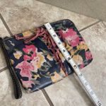 Patricia Nash garden party Floral Wristlet Pouch Clutch Purse Pink Yellow Blue Photo 3