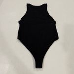 ZARA  Black Bodysuit High Neck Sleeveless Thong Style Size Medium Photo 1