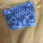 Anthropologie Floreat Anchors Aweigh Dress Halter Embroidered Yellow Size 4 Photo 7