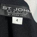St. John Evening • Black Sparkley Women's Vintage Zip Up Sweater Photo 3