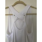 Athleta  White Yogini Tank Top Racerback Poly Lyocell Spandex Activewear Sz M Photo 4