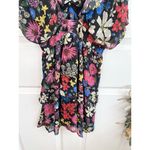 Slate + Willow Dress Size S M Cross Strap Floral Deep Vneck Tiered Skirt Photo 10