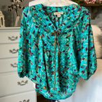 Nine West Vintage America Womens Loose Top XS Dolman Sleeve Oversized Blouse Tribal Flowy Photo 1
