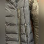 Mackage  Leather Sleeves Navy Blue/Black PUFFER Jacket Size XS EUC Photo 9