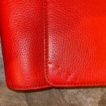 DKNY Orange Genuine Leather Gold Chain Strap Shoulder Bag Photo 9