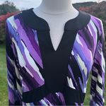 Style & Co  Purple Geometrical Print Tunic Photo 5