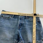Levi's  Shorts Womens 30 Blue Jean Denim Raw Hem Mid Rise 501 Cotton‎ Photo 4