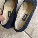 Bally Justine Sz 8Suede Pointed Toe Flats Women's Dress Shoes Low Heel blur Black Photo 8