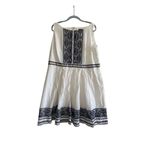 Taylor Cotton Embroidered Dress On Top and Bottom Boarder Size 22W White Photo 2