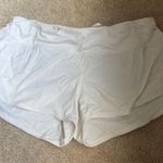 Lululemon speed up shorts 2.5 inch low rise white size 6 Photo 1