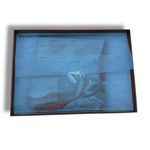 Jinsant‎ NWT 100% Mulberry Silk Scarf Floral Print Square Beige Orange Photo 4