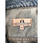 Juicy Couture VTG Y2K Jeans Distressed Denim Jacket XXS Cropped Made in USA Photo 7