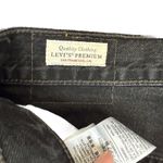 Levi's Levi’s Premium 501 High Rise Cutoff Shorts Washed Black Button Fly NWT Size 32 Photo 3
