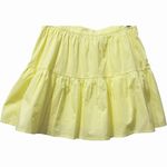 STAUD  Tiered Cotton Sea Mini Skirt in Sunray Pale Yellow‎ NWOT $175 Photo 4