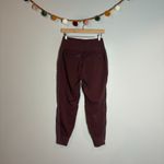 Athleta  Venice Velvet Stripe Jogger in Antique Burgundy Photo 4