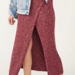 Free People Better Days Maxi Sweater Skirt with Slit Photo 0