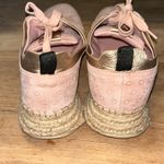 Marc Fisher Julio Sneakers Pink Suede Espadrille - size 7 Photo 3