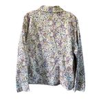 Drapers & Damons size 1X color splashed button front jacket. Blue Photo 1