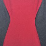 Bisou Bisou  Women’s Black and Dark Red Short Sleeve Dress - Size 6 Photo 3