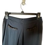 Free People ‎ Pants Womens 0 Black Rayon Satin Stripe Wide Leg High Rise Photo 3