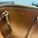 Ralph Lauren RLL Brown Leather Satchel Bag with Shoulder Strap Photo 1
