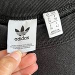 Adidas  Ryv Crewneck Sweatshirt Black Logo Pullover Athleisure Top Striped Small Photo 4