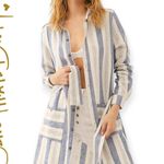 Jen's Pirate Booty | NWT | Size P/S | Isla Linen Nautical Stripe Jacket Dress Photo 0
