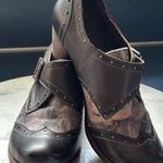 L’ARTISTE Gray Leather Spring Step renaissance Buckle Clog Velcro Sz 39/ 8 Photo 0