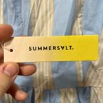 Summersalt  Womens Dress 2XL Organic Cotton Bow Stripe Midi Smock Summer Fair Photo 7