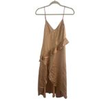 SONG OF STYLE Yuki Midi Sz XS Dress in Champagne Tan Photo 5