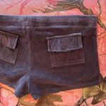 Zenana Outfitters y2k terry cloth velour grey cargo pocket mini lounge shorts Photo 4