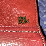 The Sak Salmon Pink Orange Leather Crossbody Purse Photo 10